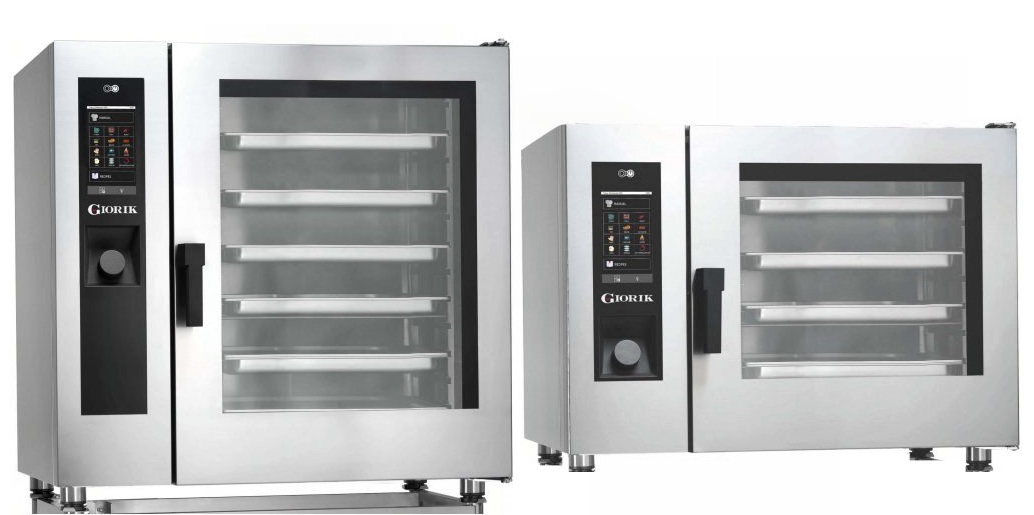 Giorik Evolution 12 or 20 x 1/1GN Heavy Duty GAS Combi Ovens + Wash System SERG062W SERG102W